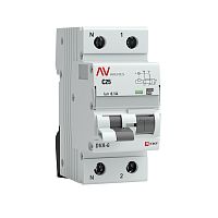 Дифференциальный автомат DVA-6 1P+N 25А (C) 100мА (A) 6кА AVERES | код  rcbo6-1pn-25C-100-a-av | EKF
